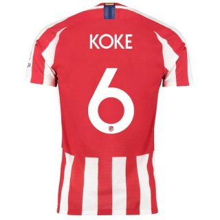 Thailande Maillot Atlético De Madrid NO.6 Koke Domicile 2019 2020 Rouge