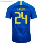 Maillot Brésil Exterieur Taison 2018 Bleu