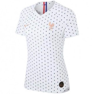 Maillot France Exterieur Femme 2019 Blanc Maillot France Exterieur Femme 2019 Blanc