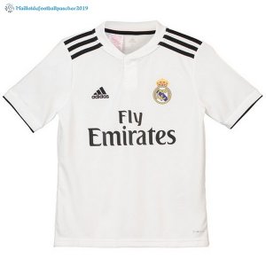 Maillot Real Madrid Domicile Ensemble De Enfant 2018 2019 Blanc