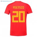 Maillot Espagne Domicile Asensio 2018 Rouge