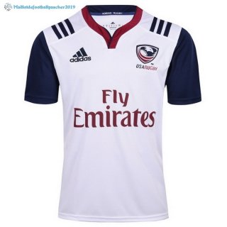 Maillot Rugby États-Unis Domicile 2017 2018 Blanc Maillot Rugby États-Unis Domicile 2017 2018 Blanc