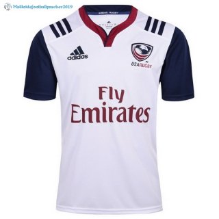 Maillot Rugby États-Unis Domicile 2017 2018 Blanc