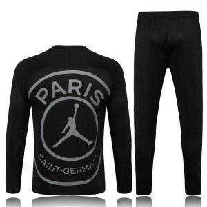 JORDAN Survetement De Laine Paris Saint Germain 2018 2019 Noir Blanc Oro