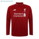 Maillot Liverpool Domicile ML 2018 2019 Rouge