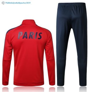 Survetement Paris Saint Germain 2017 2018 Bleu Marine Rouge