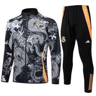 Survetement Real Madrid 2024 2025 Gris Noir 2 Survetement Real Madrid 2024 2025 Gris Noir 2