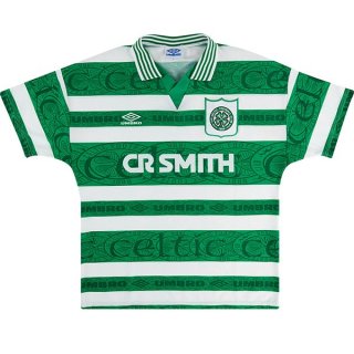 Thailande Maillot Celtic Domicile Retro 1995 1997 Vert