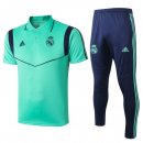 Polo Ensemble Complet Real Madrid 2019 2020 Vert Bleu