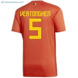 Maillot Belgica Domicile Vertonghen 2018 Rouge