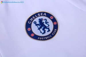 Survetement Chelsea 2017 2018 Blanc Bleu