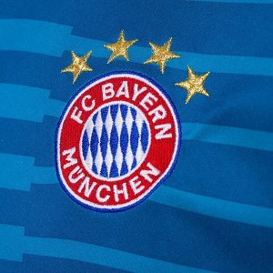 Maillot Bayern Munich Exterieur ML Gardien 2018 2019 Bleu