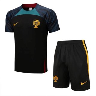 Maillot Entrainement Portugal Ensemble Complet 2022 2023 Noir