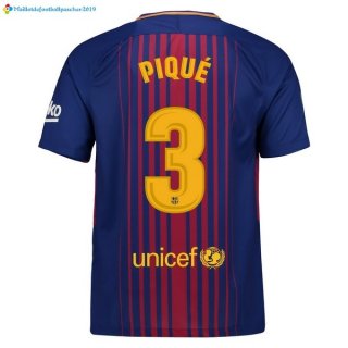 Maillot Barcelona Domicile Pique 2017 2018