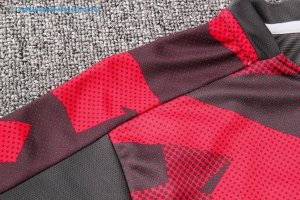 Maillot Entrainement Arsenal Ensemble Complet 2018 2019 Rouge Gris Marine