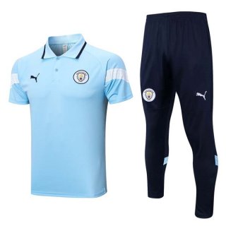 Polo Manchester City Ensemble Complet 2023 2024 Bleu Polo Manchester City Ensemble Complet 2023 2024 Bleu