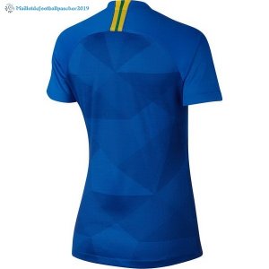 Maillot Brésil Exterieur Femme 2018 Bleu