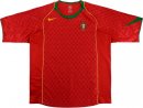 Thailande Maillot Portugal Replica Domicile Retro 2004 Rouge