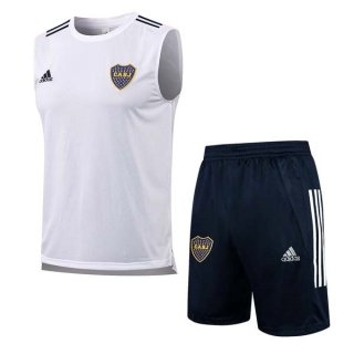 Maillot Boca Juniors Sans Manches Ensemble Complet 2022 Blanc Maillot Boca Juniors Sans Manches Ensemble Complet 2022 Blanc
