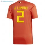 Maillot Belgica Domicile J.lukaku 2018 Rouge