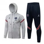 Sweat Shirt Capuche Paris Saint Germain 2022 Gris