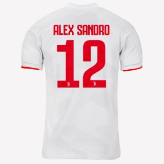 Maillot Juventus NO.12 Alex Sangro Exterieur 2019 2020 Gris Blanc Maillot Juventus NO.12 Alex Sangro Exterieur 2019 2020 Gris Blanc