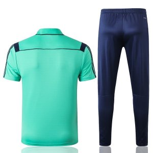 Polo Ensemble Complet Real Madrid 2019 2020 Vert Bleu