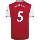 Maillot Arsenal NO.5 Sokratis Domicile 2019 2020 Rouge