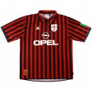 Thailande Maillot AC Milan Replica Domicile Retro 1999 2000 Rouge