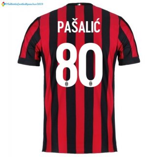 Maillot Milan Domicile Pasalic 2017 2018