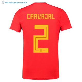Maillot Espagne Domicile Carvajal 2018 Rouge Maillot Espagne Domicile Carvajal 2018 Rouge