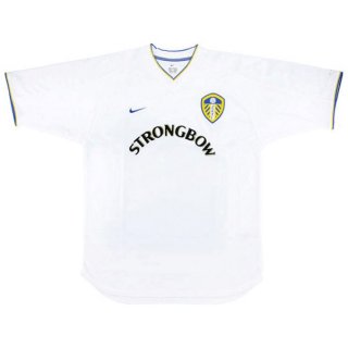 Thailande Maillot Leeds United Domicile Retro 2000 2002 Blanc