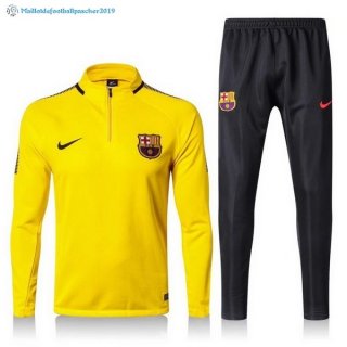 Survetement Barcelona 2017 2018 Jaune Noir Survetement Barcelona 2017 2018 Jaune Noir