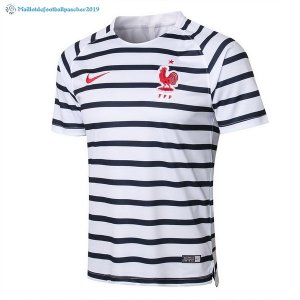 Maillot Entrainement France Ensemble Complet 2018 Blanc Noir