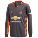 Thailande Maillot Manchester United Domicile ML Gardien 2020 2021 Gris