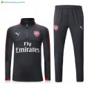 Survetement Arsenal 2017 2018 Gris Rouge