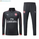 Survetement Arsenal 2017 2018 Gris Rouge