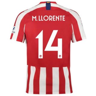 Thailande Maillot Atlético De Madrid NO.14 M.Llorente 2019 2020 Rouge