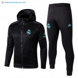 Survetement Real Madrid 2017 2018 Noir Marine Vert