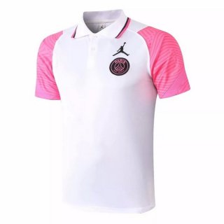 Polo Paris Saint Germain 2020 2021 Blanc Rose Polo Paris Saint Germain 2020 2021 Blanc Rose