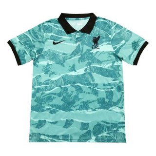 Polo Liverpool 2020 2021 Vert Noir Polo Liverpool 2020 2021 Vert Noir