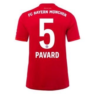 Maillot Bayern Munich NO.5 Pavard Domicile 2019 2020 Rouge Maillot Bayern Munich NO.5 Pavard Domicile 2019 2020 Rouge