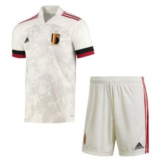 Maillot Belgique Exterieur Enfant 2020 Blanc