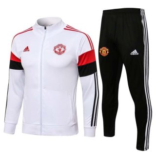 Survetement Manchester United 2022 Blanc Noir Survetement Manchester United 2022 Blanc Noir