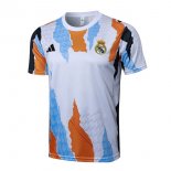 Maillot Entrainement Real Madrid 2025-2026 Blanc Orange