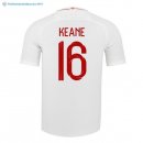 Maillot Angleterre Domicile Keane 2018 Blanc