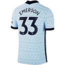 Maillot Chelsea NO.33 Emerson Exterieur 2020 2021 Bleu