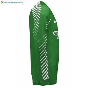 Maillot ML Manchester City Gardien 2017 2018 Vert