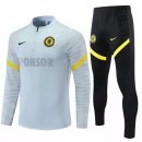 Survetement Chelsea 2021 2022 Gris Jaune Noir