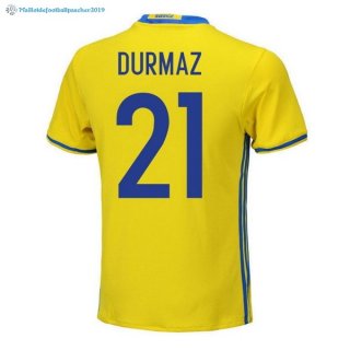 Maillot Sweden Domicile Durmaz 2018 Jaune Maillot Sweden Domicile Durmaz 2018 Jaune